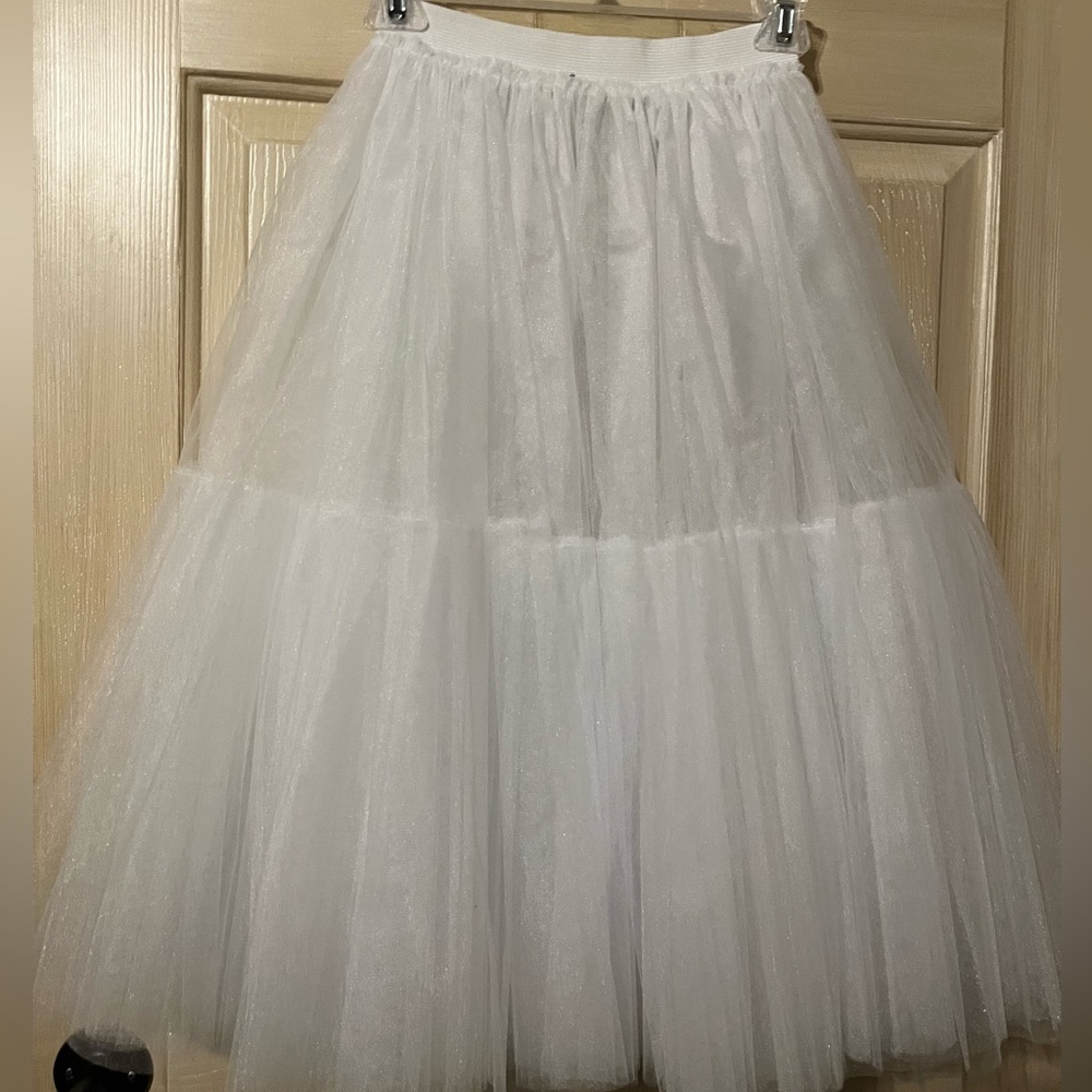 White Netting Petticoat Skirt